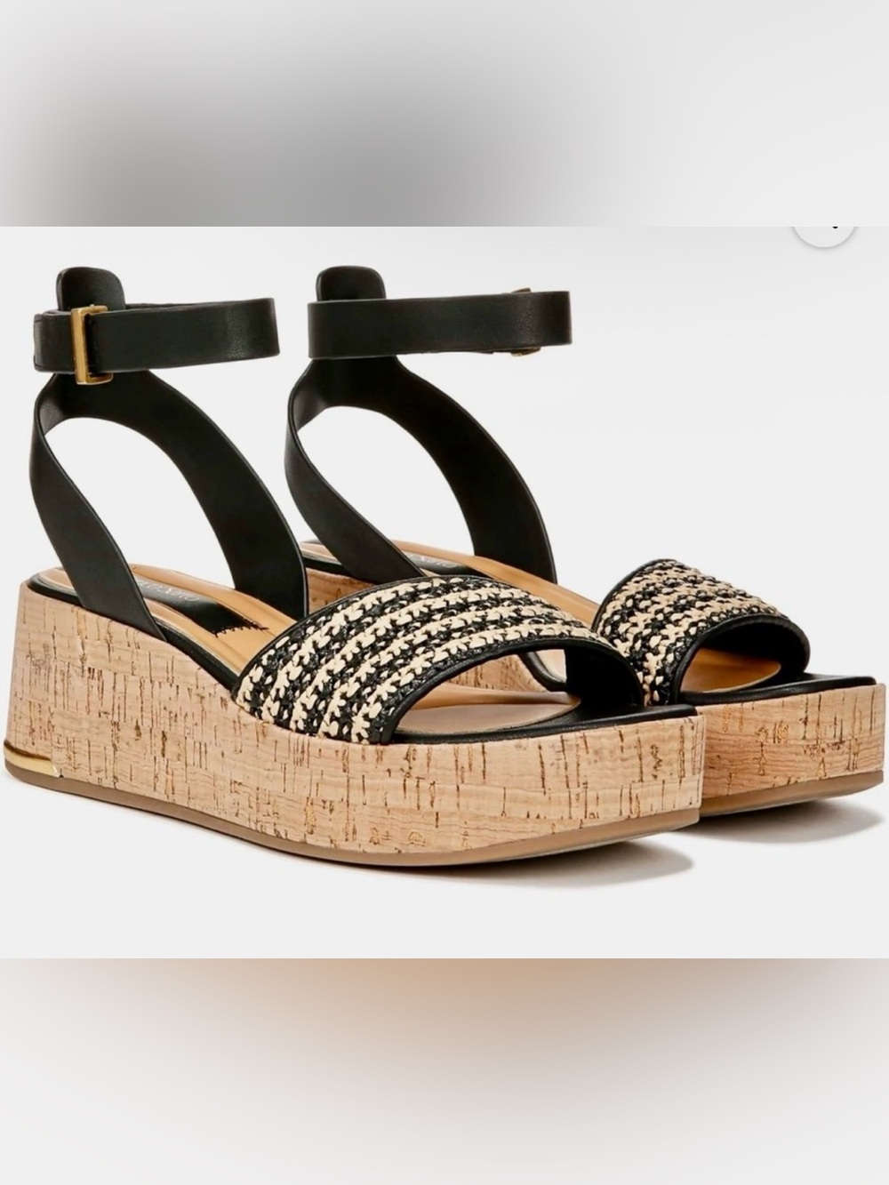 🚨Franco Sarto Women’s Wedge Cork Platform Sandals | Sz. 7.5M | NIB